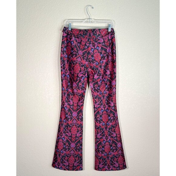 I.AM GIA Butterfly Paisley Flare Leg Stretch Pants - Picture 6 of 9